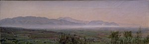 ポンティーネ沼地、1840年頃（紙に油彩） 作： Aleksandr Andreevich Ivanov
